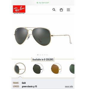 Ray Ban Aviator Classic Sunglasses
